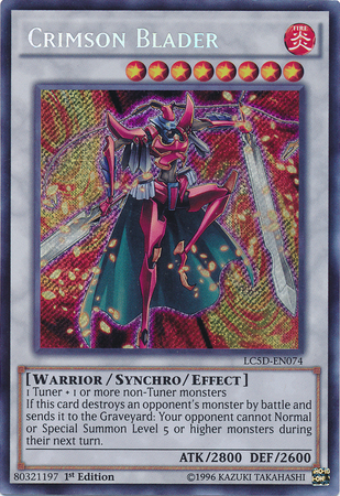 Crimson Blader [LC5D-EN074] Secret Rare | Event Horizon Hobbies CA