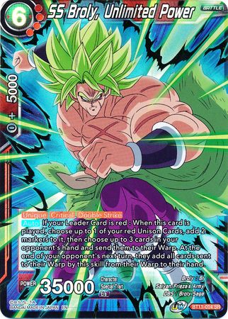 SS Broly, Unlimited Power (BT11-014) [Vermilion Bloodline] | Event Horizon Hobbies CA