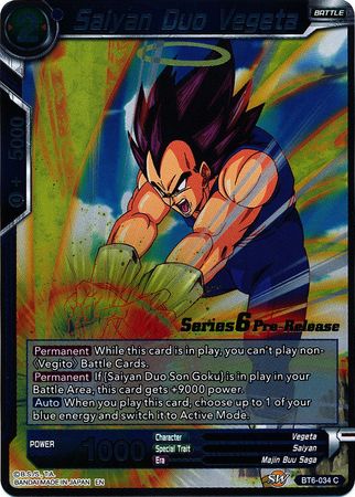 Saiyan Duo Vegeta (BT6-034_PR) [Destroyer Kings Prerelease Promos] | Event Horizon Hobbies CA