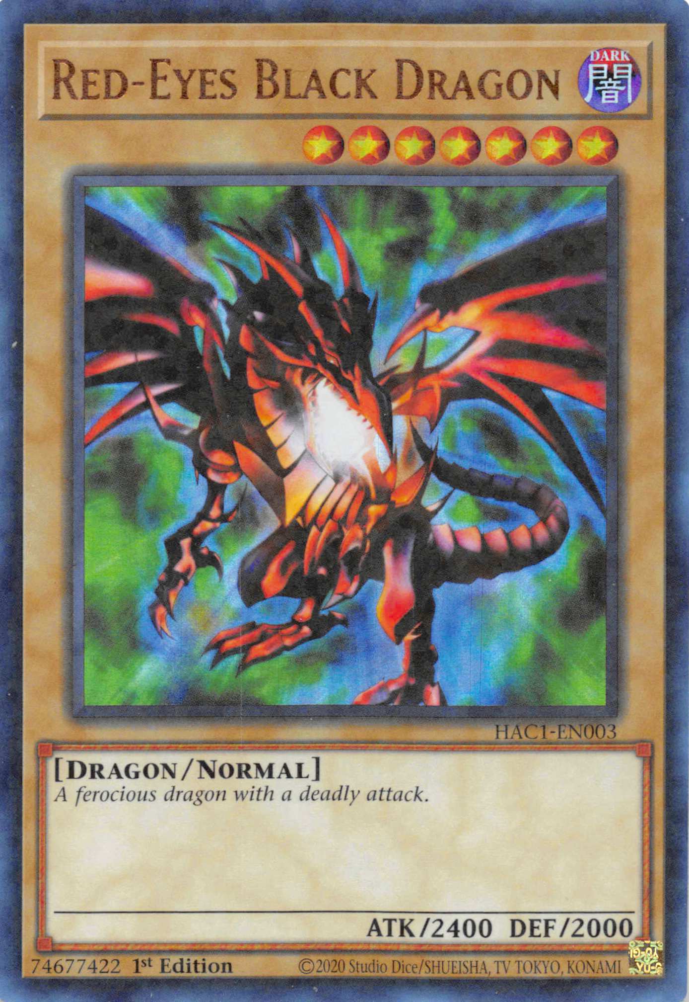 Red-Eyes Black Dragon (Duel Terminal) [HAC1-EN003] Parallel Rare | Event Horizon Hobbies CA