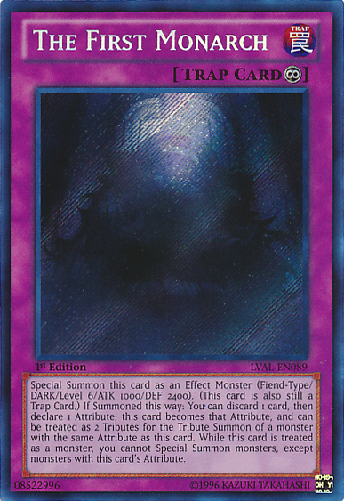 The First Monarch [LVAL-EN089] Secret Rare | Event Horizon Hobbies CA