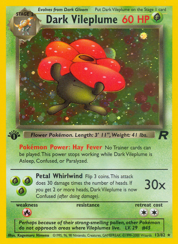 Dark Vileplume (13/82) [Team Rocket 1st Edition] | Event Horizon Hobbies CA