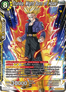 Trunks, Might Born of Hope (BT13-101) [Supreme Rivalry] | Event Horizon Hobbies CA