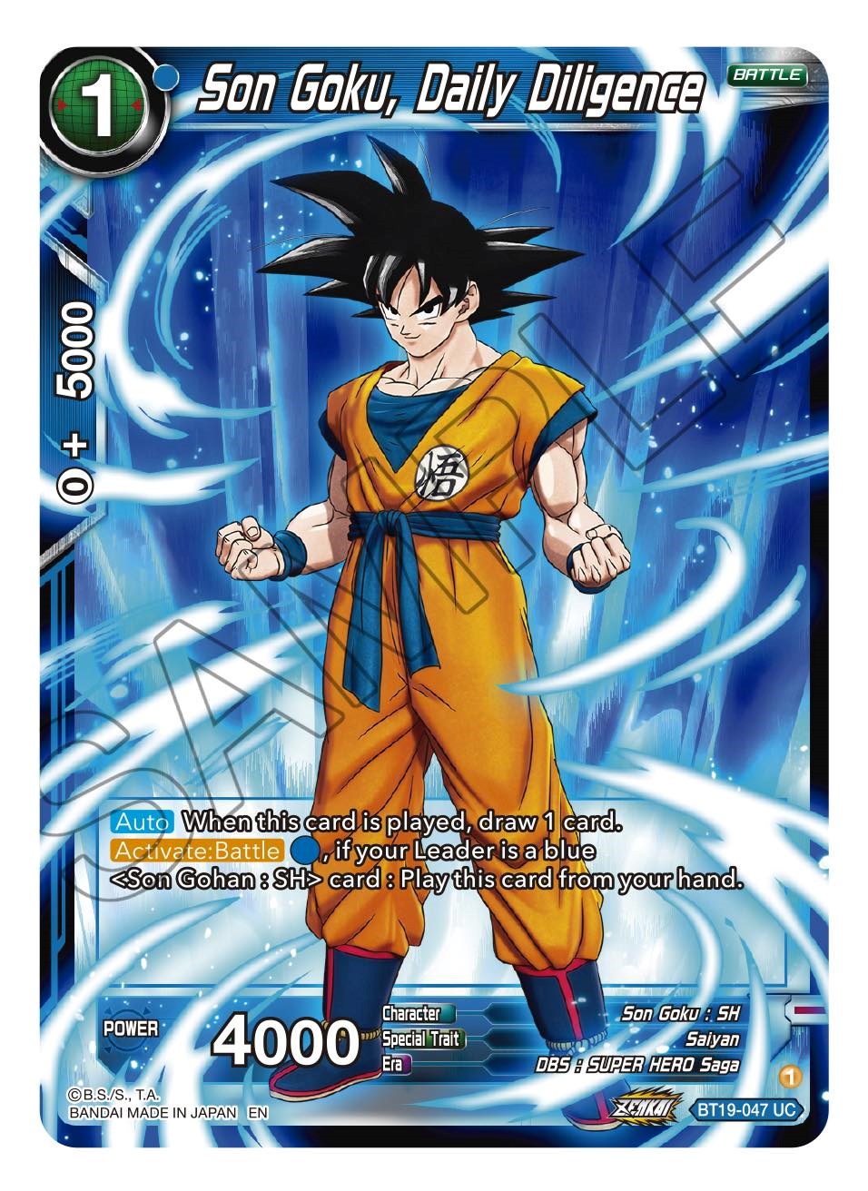 Son Goku, Daily Diligence (BT19-047) [Fighter's Ambition] | Event Horizon Hobbies CA