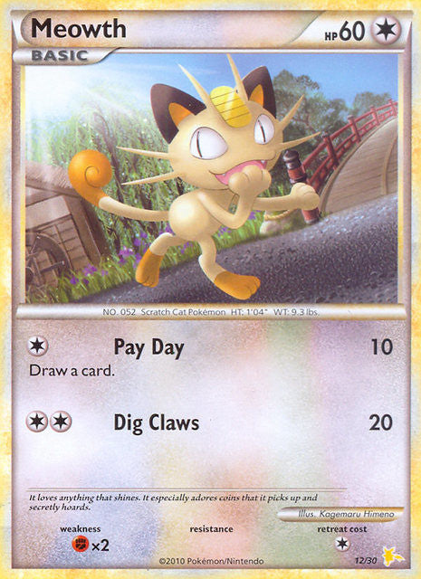 Meowth (12/30) [HeartGold & SoulSilver: Trainer Kit - Raichu] | Event Horizon Hobbies CA