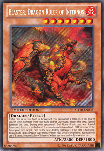 Blaster, Dragon Ruler of Infernos [CT10-EN002] Secret Rare | Event Horizon Hobbies CA