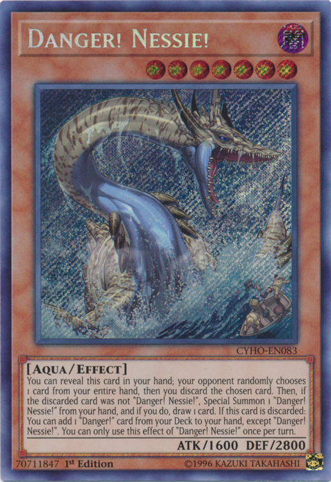 Danger! Nessie! [CYHO-EN083] Secret Rare | Event Horizon Hobbies CA