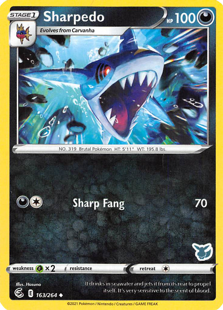 Sharpedo (163/264) (Eevee Deck) [Battle Academy 2022] | Event Horizon Hobbies CA