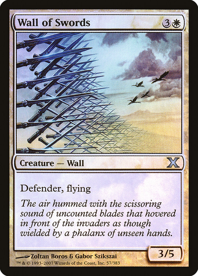 Wall of Swords (Premium Foil) [Tenth Edition] | Event Horizon Hobbies CA