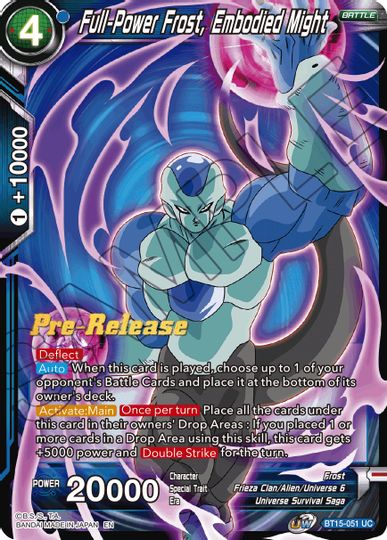 Full-Power Frost, Embodied Might (BT15-051) [Saiyan Showdown Prerelease Promos] | Event Horizon Hobbies CA