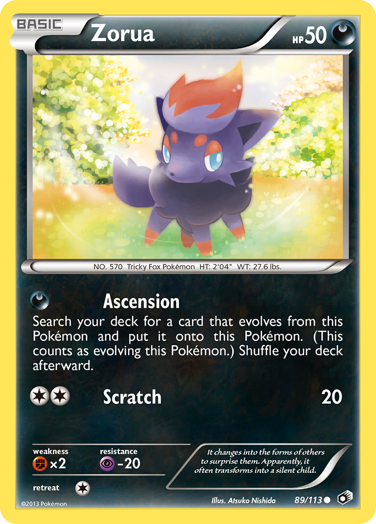 Zorua (89/113) [Black & White: Legendary Treasures] | Event Horizon Hobbies CA