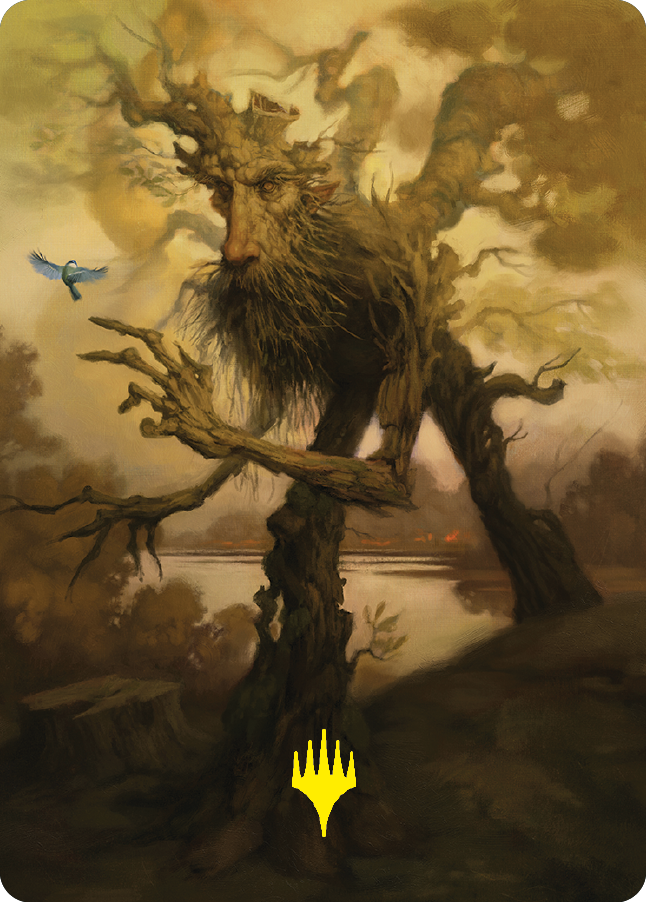 Treefolk Token Art Card (Gold-Stamped Signature) [The Lord of the Rings: Tales of Middle-earth Art Series] | Event Horizon Hobbies CA