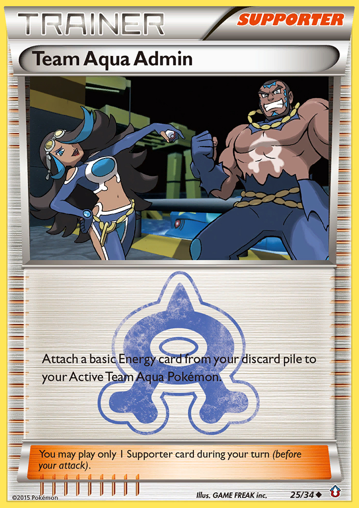 Team Aqua Admin (25/34) [XY: Double Crisis] | Event Horizon Hobbies CA