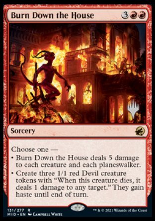 Burn Down the House (Promo Pack) [Innistrad: Midnight Hunt Promos] | Event Horizon Hobbies CA