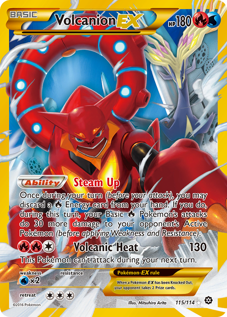 Volcanion EX (115/114) [XY: Steam Siege] | Event Horizon Hobbies CA