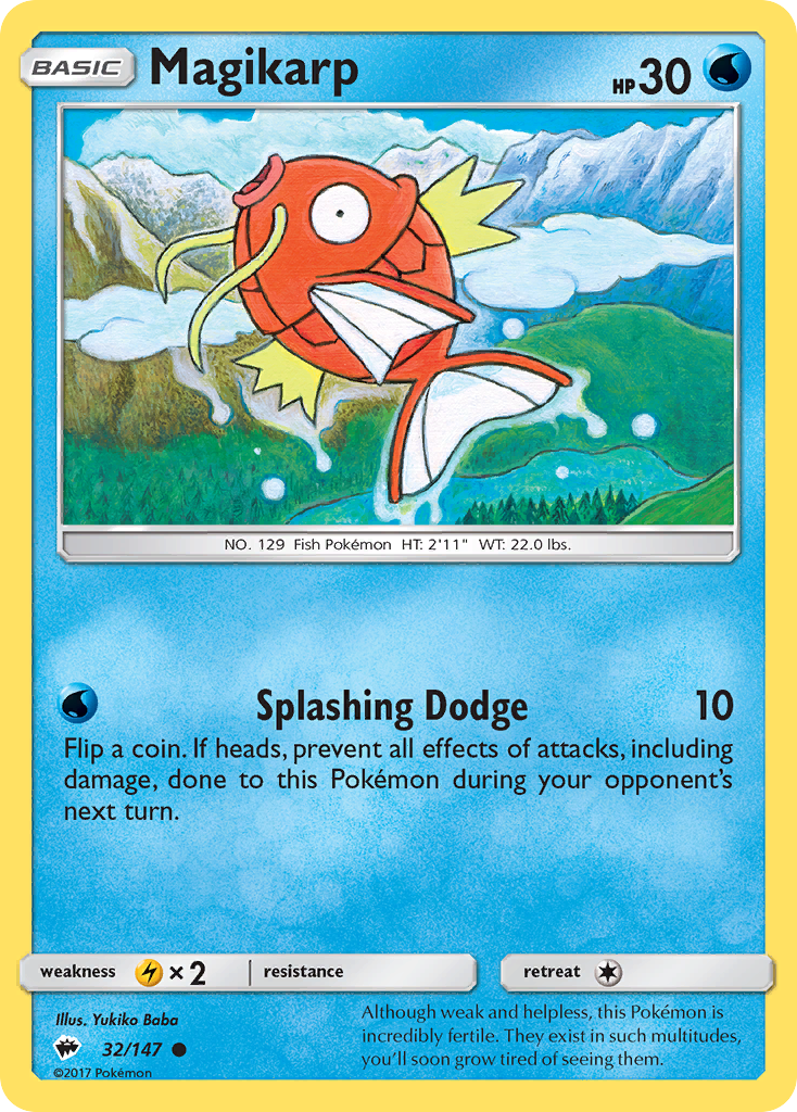 Magikarp (32/147) [Sun & Moon: Burning Shadows] | Event Horizon Hobbies CA