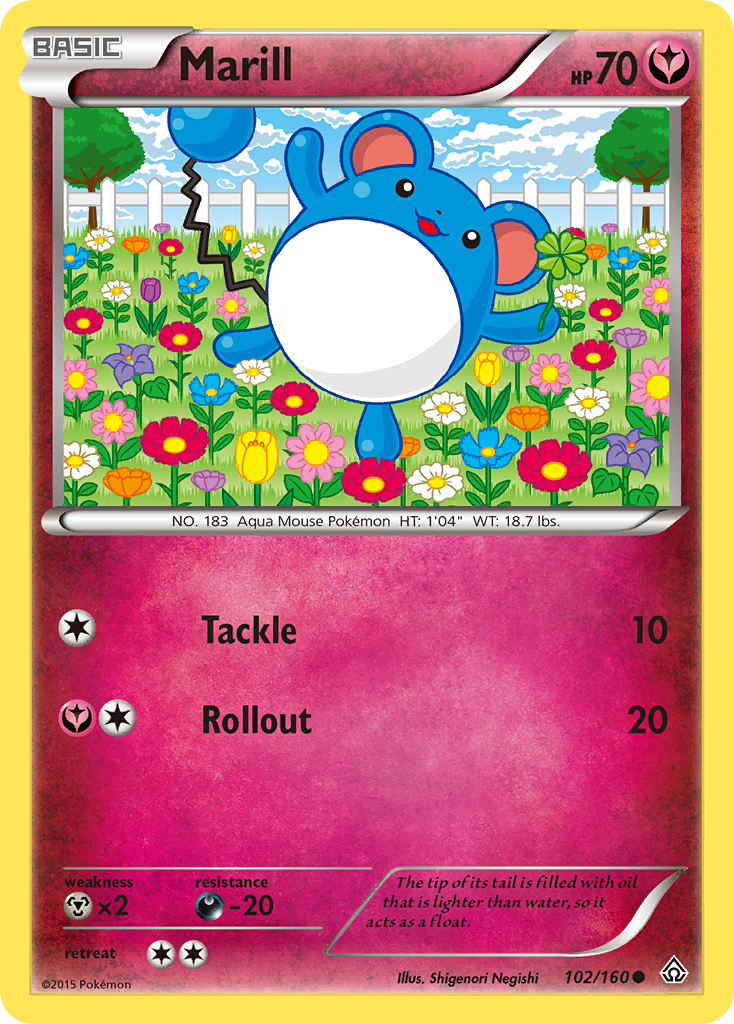 Marill (102/160) [XY: Primal Clash] | Event Horizon Hobbies CA