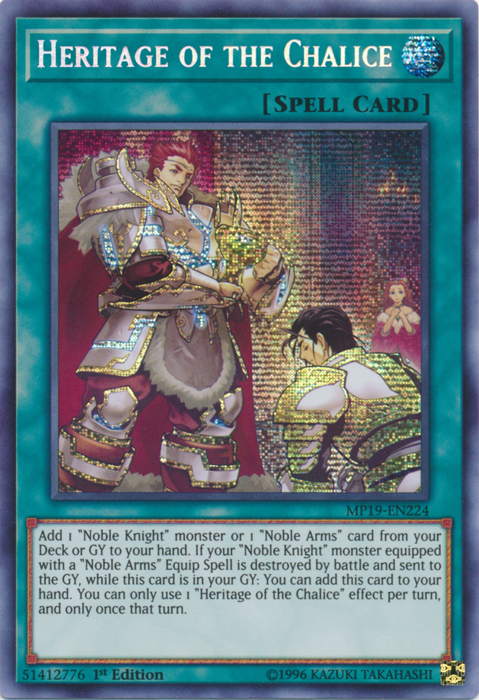 Heritage of the Chalice [MP19-EN224] Prismatic Secret Rare | Event Horizon Hobbies CA