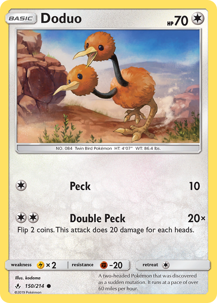 Doduo (150/214) [Sun & Moon: Unbroken Bonds] | Event Horizon Hobbies CA