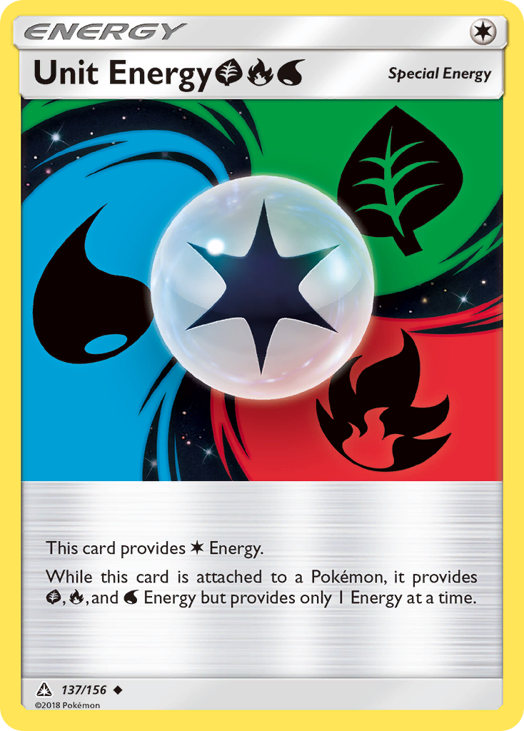 Unit Energy (137/156) (Grass, Fire, Water) [Sun & Moon: Ultra Prism] | Event Horizon Hobbies CA