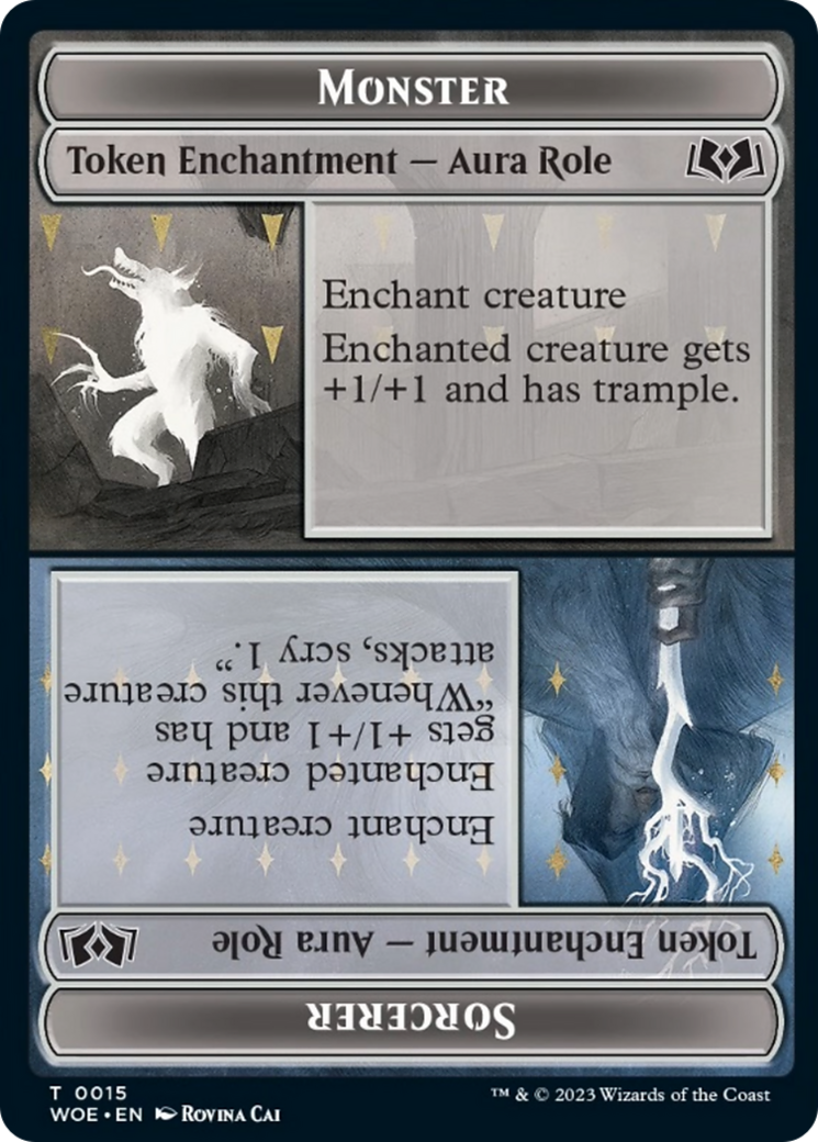 Monster Role // Sorcerer Role Token [Wilds of Eldraine Tokens] | Event Horizon Hobbies CA