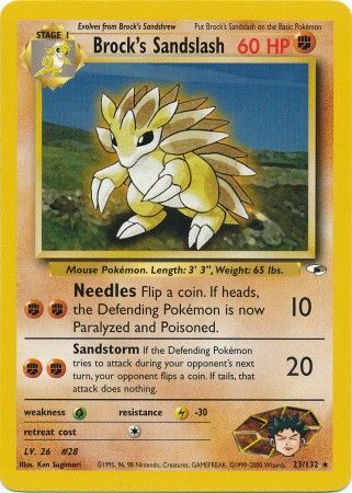 Brock's Sandslash (23/132) [Gym Heroes Unlimited] | Event Horizon Hobbies CA