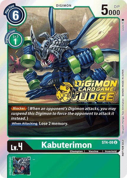 Kabuterimon [ST4-08] (Judge Pack 1) [Starter Deck: Giga Green Promos] | Event Horizon Hobbies CA