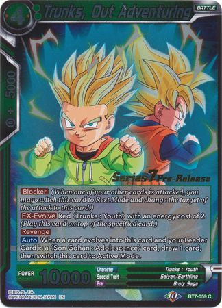 Trunks, Out Adventuring (BT7-059_PR) [Assault of the Saiyans Prerelease Promos] | Event Horizon Hobbies CA