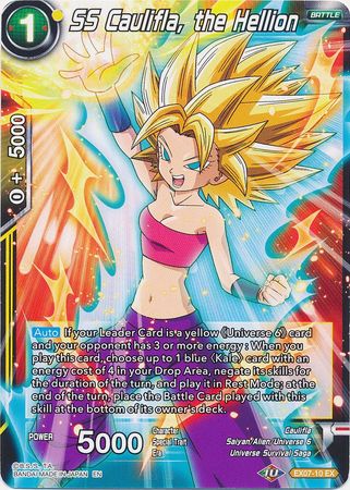 SS Caulifla, the Hellion (EX07-10) [Magnificent Collection Fusion Hero] | Event Horizon Hobbies CA