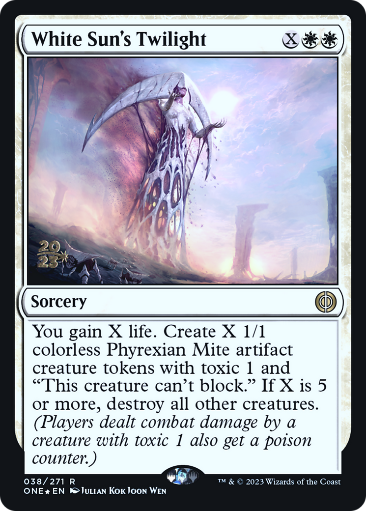 White Sun's Twilight [Phyrexia: All Will Be One Prerelease Promos] | Event Horizon Hobbies CA