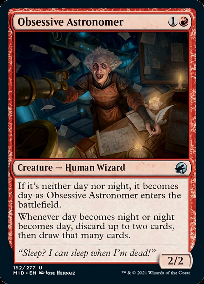 Obsessive Astronomer [Innistrad: Midnight Hunt] | Event Horizon Hobbies CA