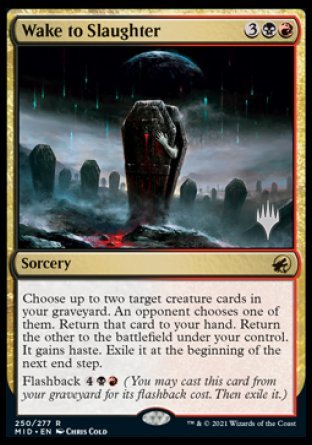 Wake to Slaughter (Promo Pack) [Innistrad: Midnight Hunt Promos] | Event Horizon Hobbies CA