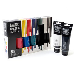 Liquitex Basics Acrylic Colours Set  (6x118mL)