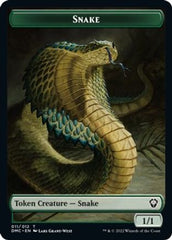 Snake // Hydra Double-sided Token [Dominaria United Commander Tokens] | Event Horizon Hobbies CA