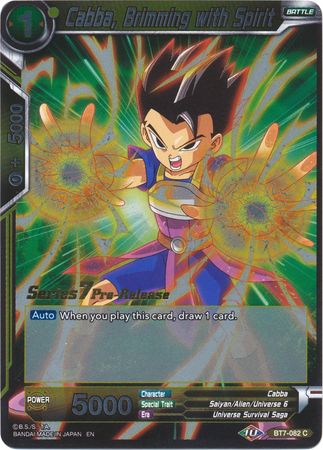 Cabba, Brimming with Spirit (BT7-082_PR) [Assault of the Saiyans Prerelease Promos] | Event Horizon Hobbies CA