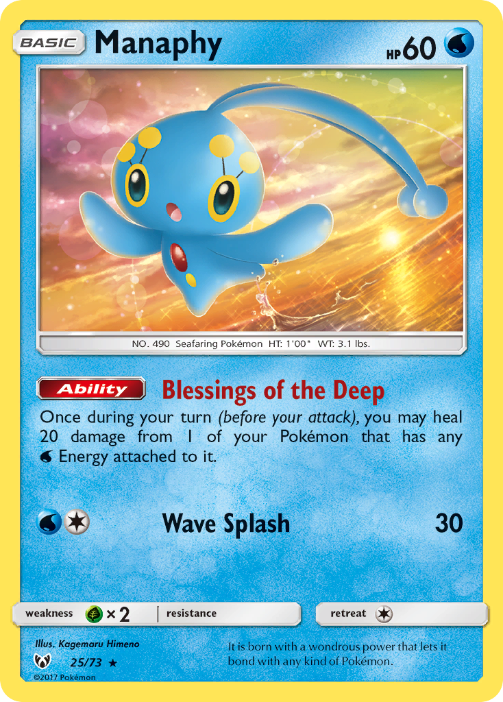 Manaphy (25/73) [Sun & Moon: Shining Legends] | Event Horizon Hobbies CA