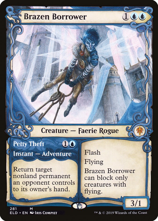 Brazen Borrower // Petty Theft (Showcase) [Throne of Eldraine] | Event Horizon Hobbies CA