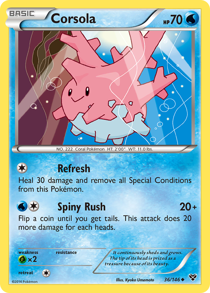 Corsola (36/146) [XY: Base Set] | Event Horizon Hobbies CA