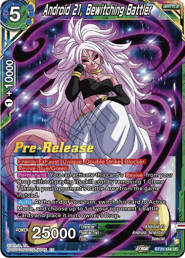 Android 21, Bewitching Battler (BT20-144) [Power Absorbed Prerelease Promos] | Event Horizon Hobbies CA