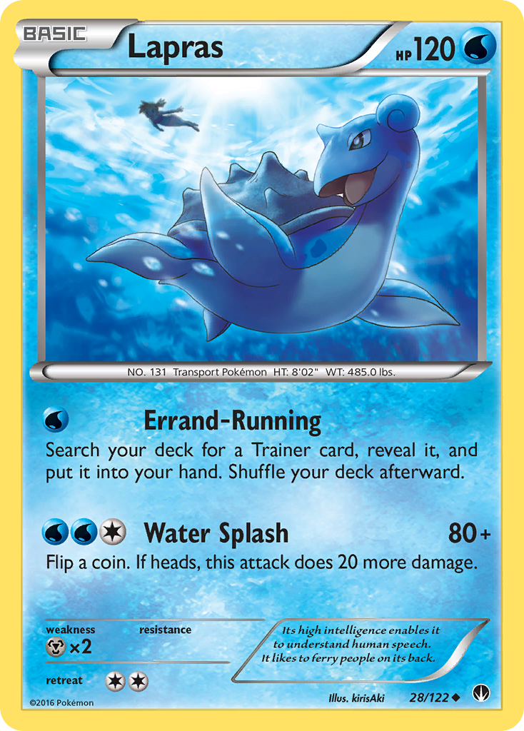 Lapras (28/122) [XY: BREAKpoint] | Event Horizon Hobbies CA