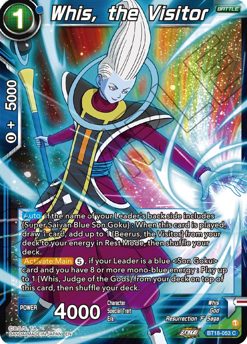 Whis, the Visitor (BT18-053) [Dawn of the Z-Legends] | Event Horizon Hobbies CA