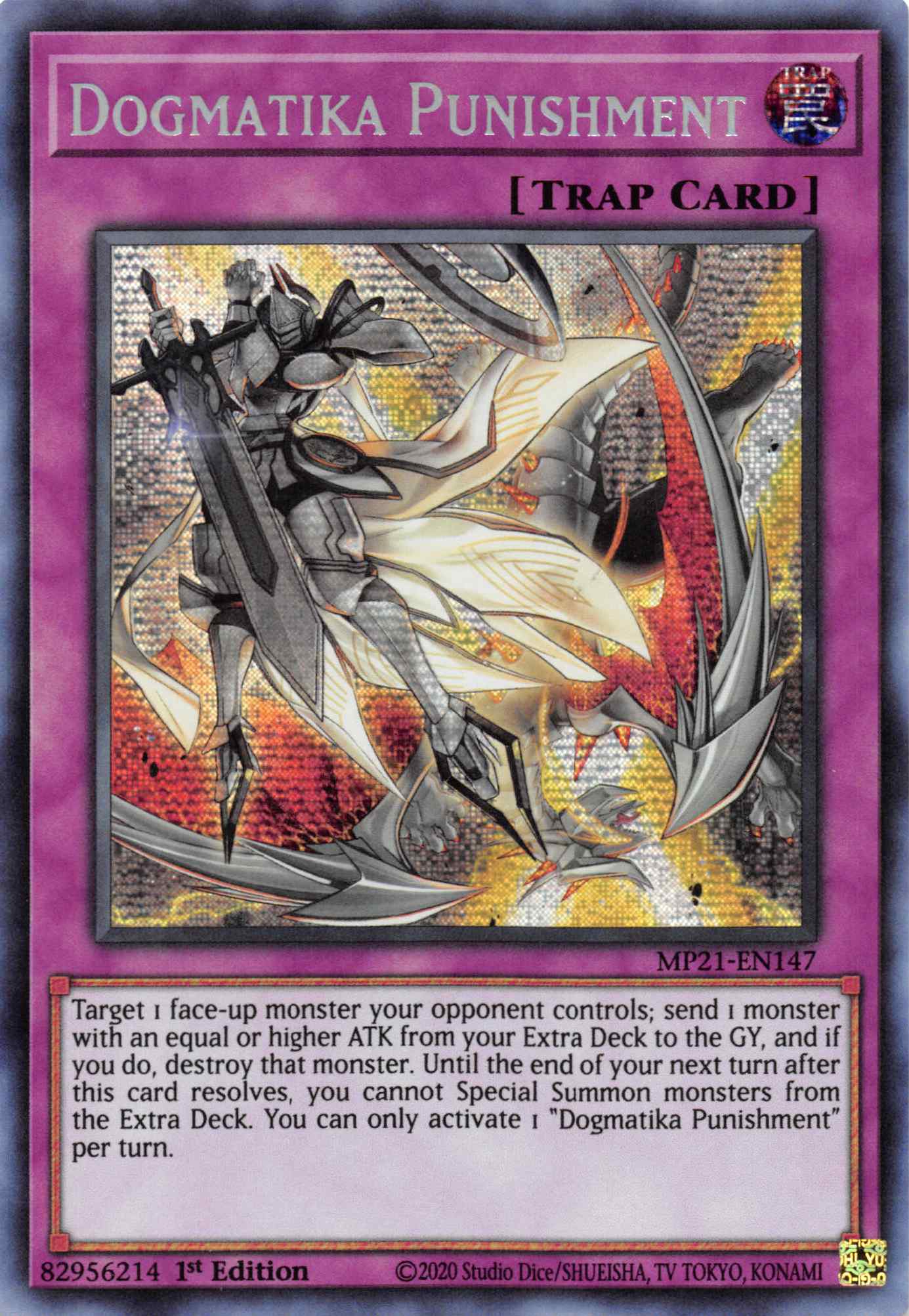 Dogmatika Punishment [MP21-EN147] Prismatic Secret Rare | Event Horizon Hobbies CA