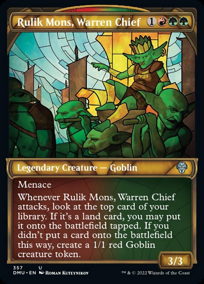 Rulik Mons, Warren Chief (Showcase Textured) [Dominaria United] | Event Horizon Hobbies CA