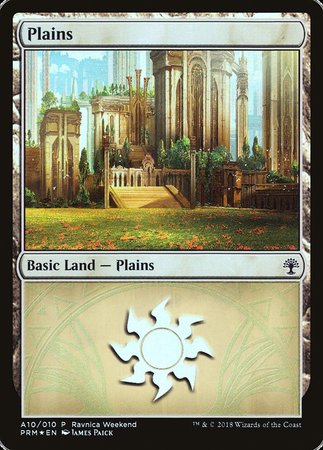 Plains - Selesnya (A10) [GRN Ravnica Weekend] | Event Horizon Hobbies CA