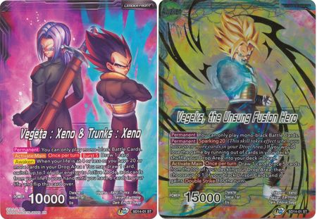 Vegeta: Xeno & Trunks Xeno // Vegeks, the Unsung Fusion Hero (Starter Deck Exclusive) (SD14-01) [Rise of the Unison Warrior] | Event Horizon Hobbies CA