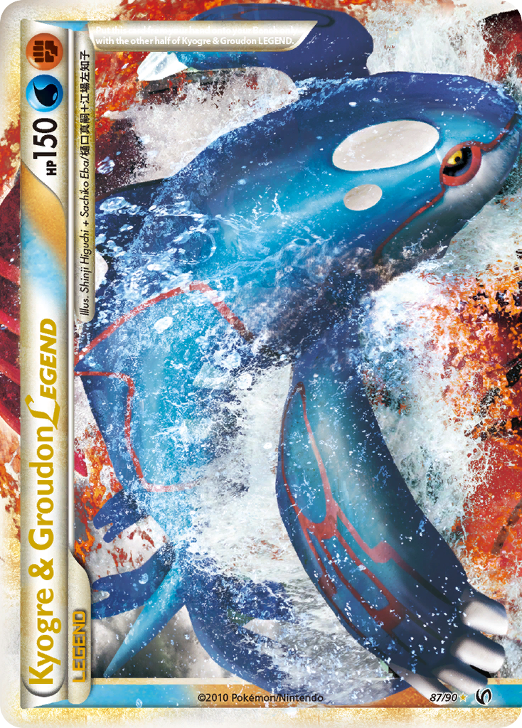 Kyogre & Groudon LEGEND (87/90) [HeartGold & SoulSilver: Undaunted] | Event Horizon Hobbies CA