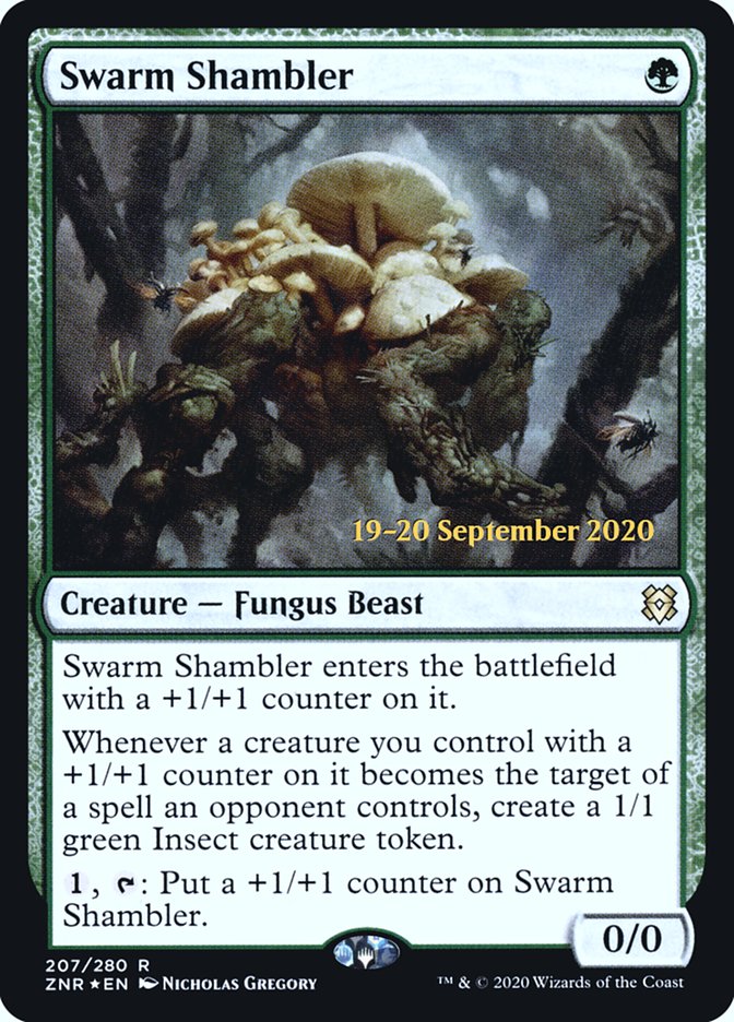 Swarm Shambler  [Zendikar Rising Prerelease Promos] | Event Horizon Hobbies CA