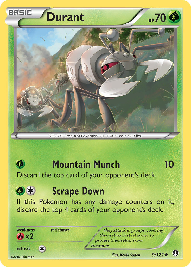 Durant (9/122) [XY: BREAKpoint] | Event Horizon Hobbies CA