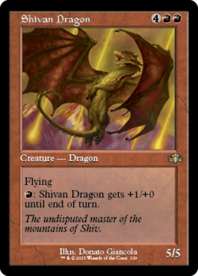 Shivan Dragon (Retro) [Dominaria Remastered] | Event Horizon Hobbies CA