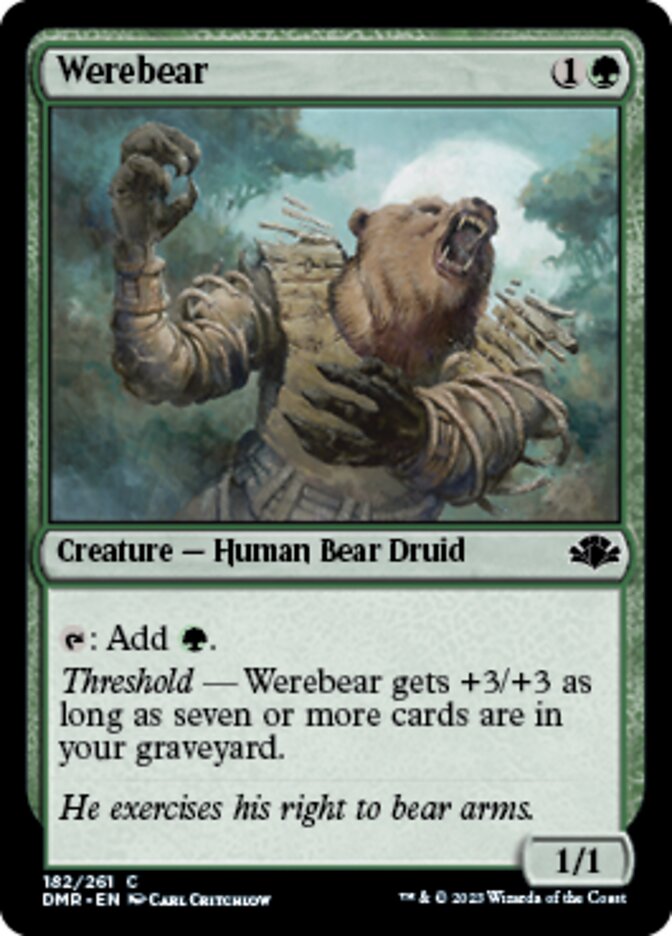 Werebear [Dominaria Remastered] | Event Horizon Hobbies CA